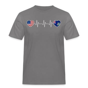 Ascension - T-shirt Workwear homme - gris - Devant - AI Model Male 185 dark (185cm)