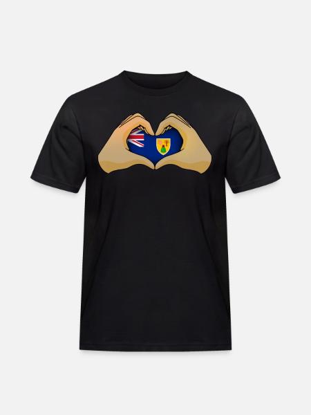 Turks and Caicos Islands - Men's Workwear T-Shirt - black