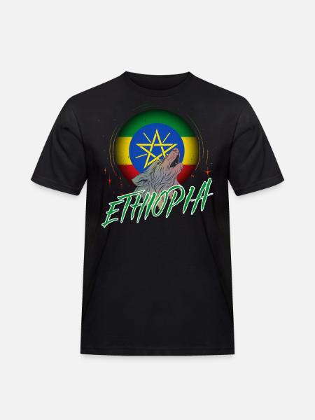 Ethiopia - Men's Workwear T-Shirt - black