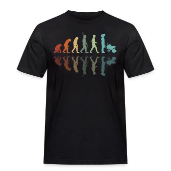 Gärtner Entwicklung - Männer Workwear T-Shirt - Schwarz - Vorne - AI Model Male 178 light (178cm)