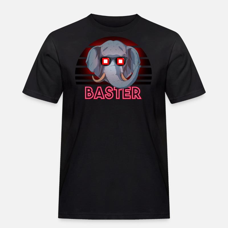 Baster - Männer Workwear T-Shirt - Schwarz