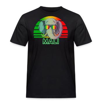 Mali - T-shirt Workwear homme - noir - Devant - AI Model Male 178 light (178cm)