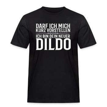 Darf ich mich kurz vorstellen? Ich bin dein neuer - Männer Workwear T-Shirt - Schwarz - Vorne - AI Model Male 178 light (178cm)
