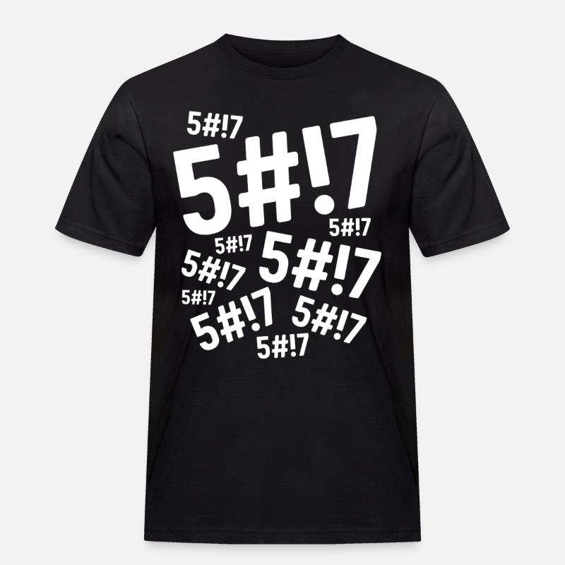 Scheiße, Scheiße, Scheiße, - Männer Workwear T-Shirt - Schwarz