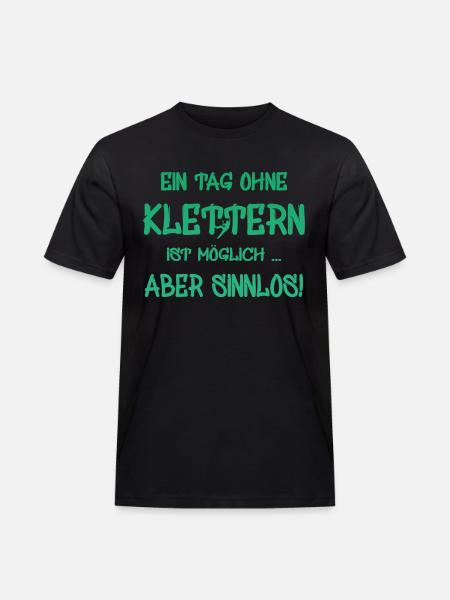 Geschenk Kletterer Boulderer klettern bouldern - Männer Workwear T-Shirt - Schwarz