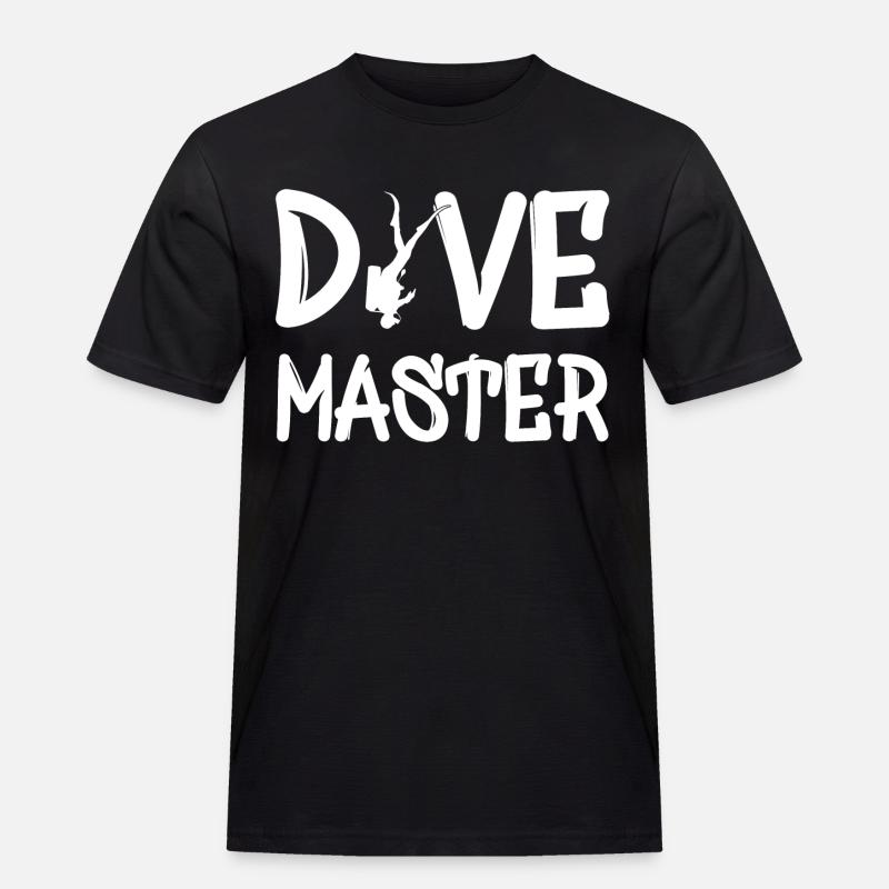 Dive Master - Männer Workwear T-Shirt - Schwarz