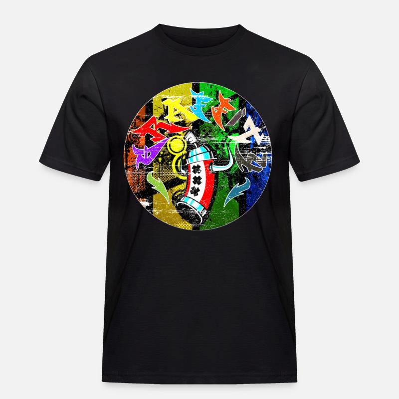 Grafitti - Graffitti - Männer Workwear T-Shirt - Schwarz