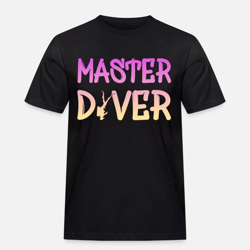 Master Diver - Männer Workwear T-Shirt - Schwarz