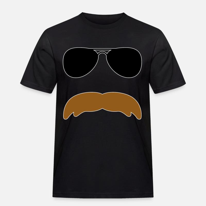 Olaf Schnörrisson - Männer Workwear T-Shirt - Schwarz