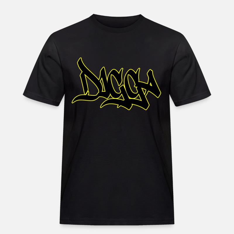 Digga - Männer Workwear T-Shirt - Schwarz
