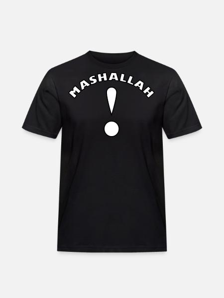 Mashalla ! - Männer Workwear T-Shirt - Schwarz