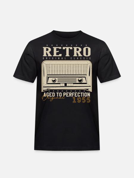 Rétro 1955 Cadeau Anniversaire 1955 Millésime 1955 - T-shirt Workwear homme - noir