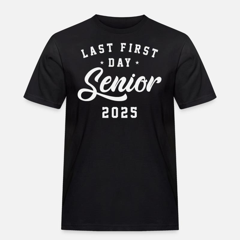 Sidste første dag for seniorklassen i 2025 - Herre Workwear T-Shirt - sort