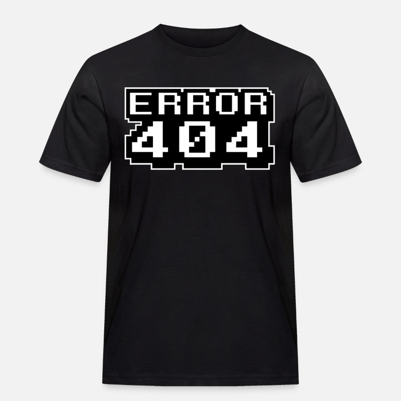 Computer programmierer Internet - Fehler 404 - Männer Workwear T-Shirt - Schwarz