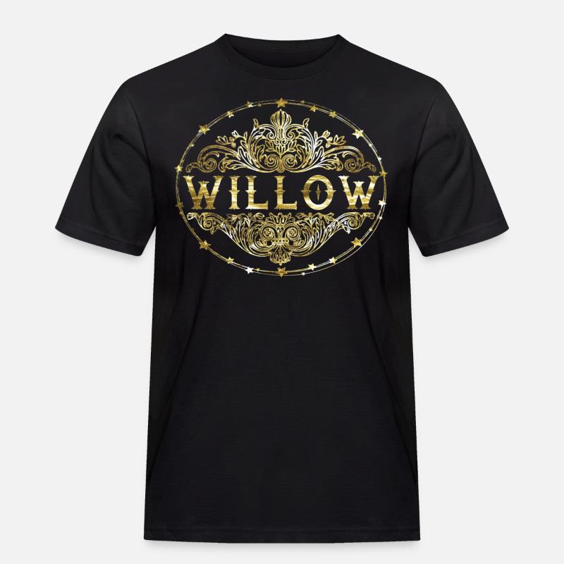 Willow - Männer Workwear T-Shirt - Schwarz