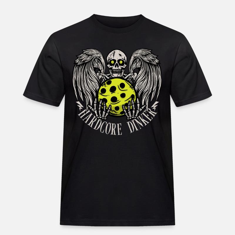 Hardcore dinker - Männer Workwear T-Shirt - Schwarz