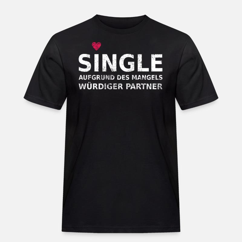 Single - Männer Workwear T-Shirt - Schwarz