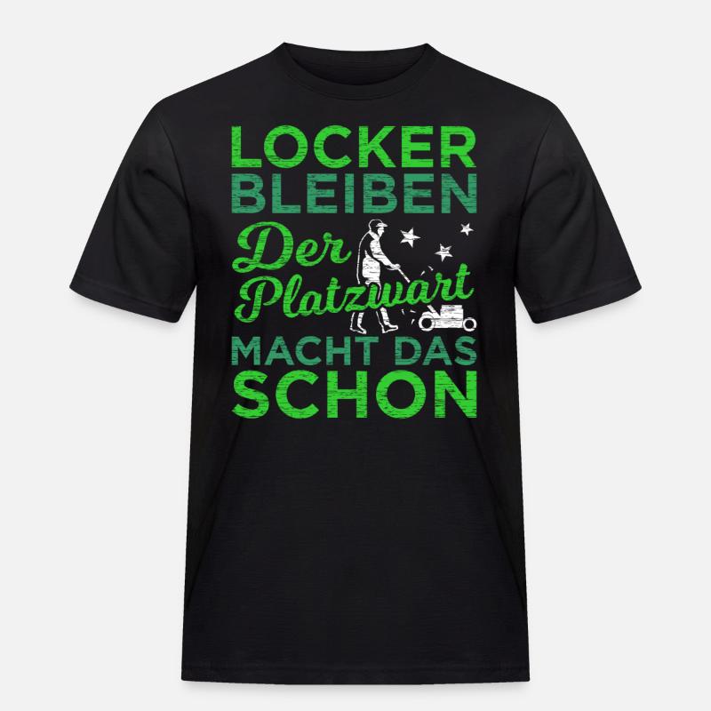 Greenkeeper Geschenk - Männer Workwear T-Shirt - Schwarz