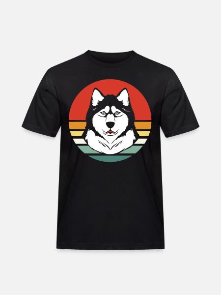 Malamute sled dog - Men's Workwear T-Shirt - black