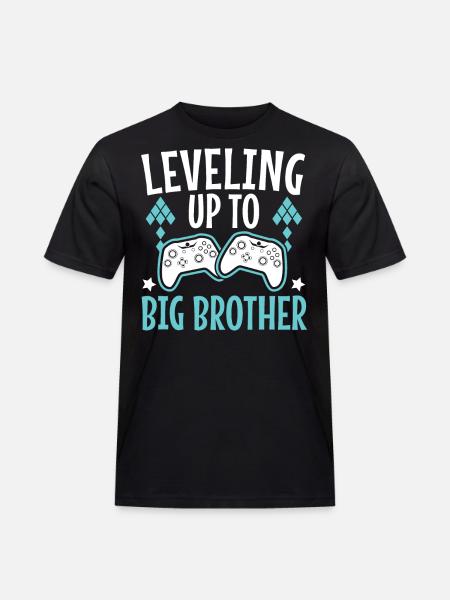 Leveling Up Tp Big Brother - Men's Workwear T-Shirt - black
