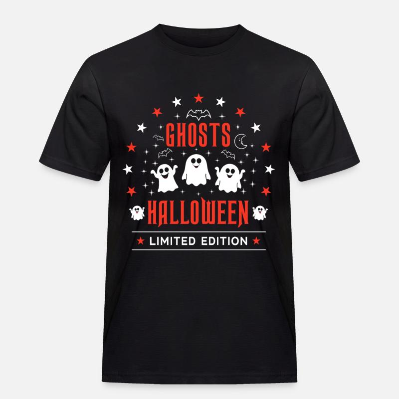 Halloween - Männer Workwear T-Shirt - Schwarz