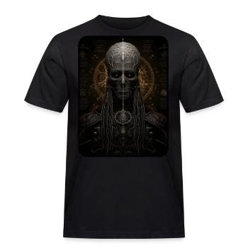 Alien Anatomy - Men's Workwear T-Shirt - black - Front - AI Model Male 178 light (178cm)
