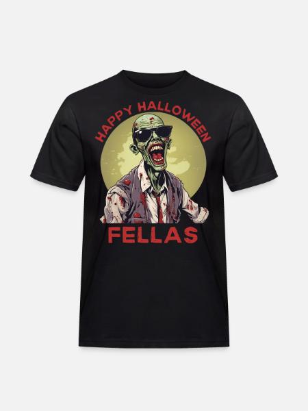 Happy Halloween Fellas Zombie - Men's Workwear T-Shirt - black
