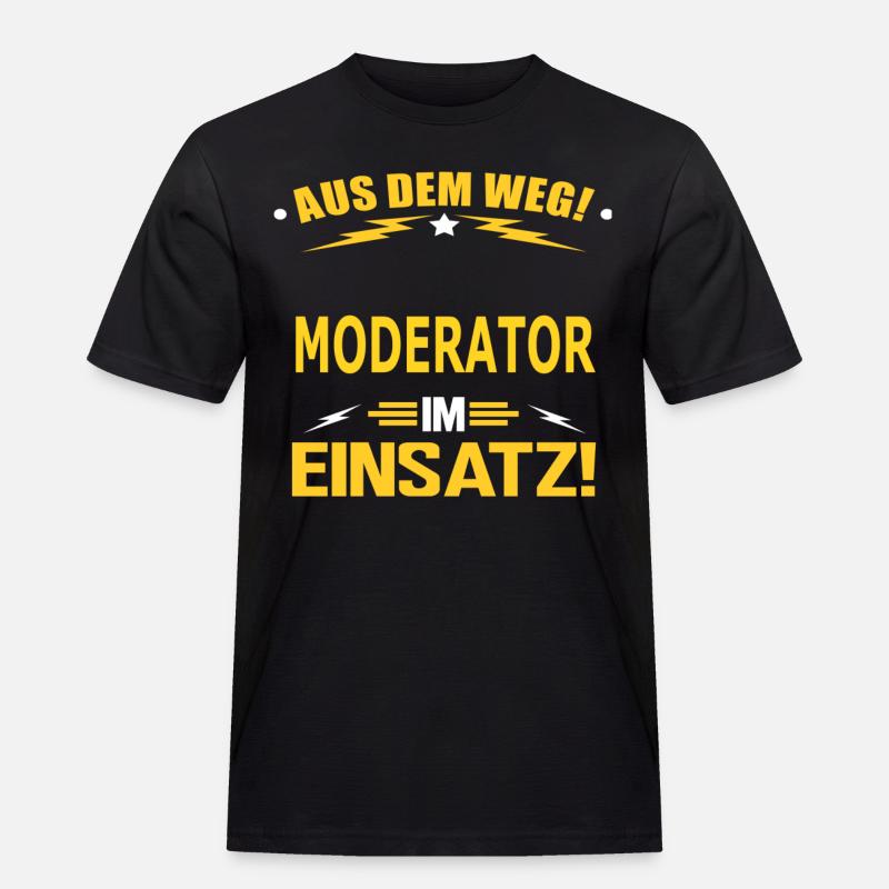 MODERATOR - Männer Workwear T-Shirt - Schwarz