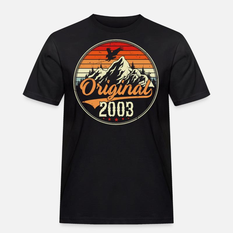 Original 2003 - Männer Workwear T-Shirt - Schwarz