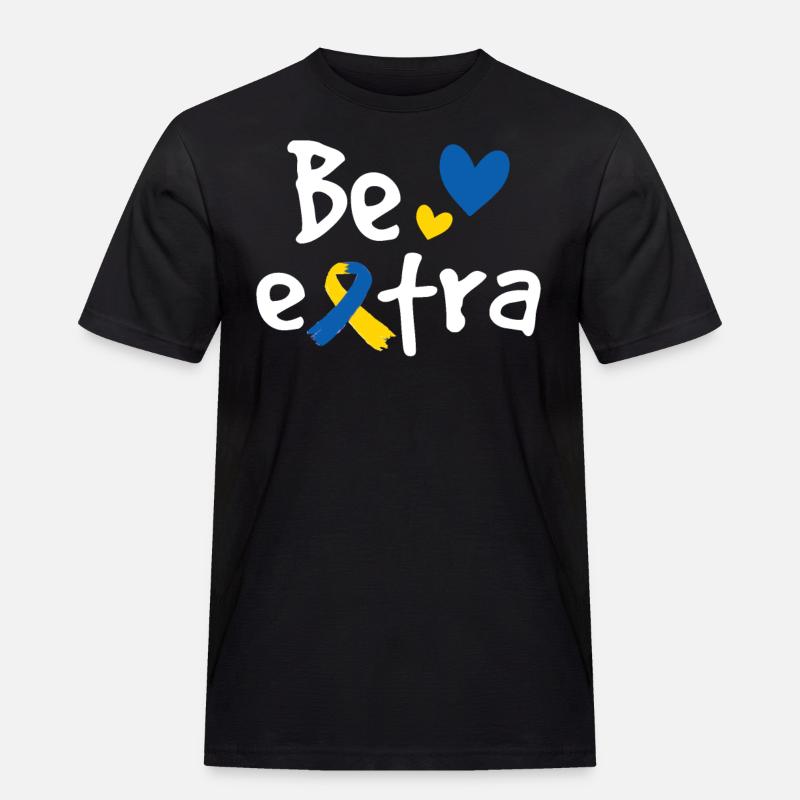Seien Sie extra - Männer Workwear T-Shirt - Schwarz