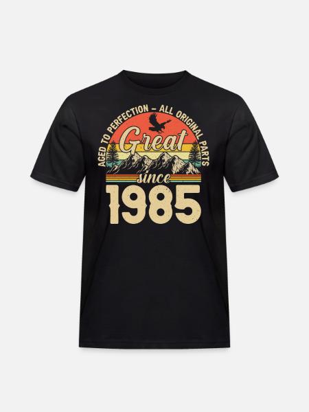 1985 - A legendary year - Men's Workwear T-Shirt - black