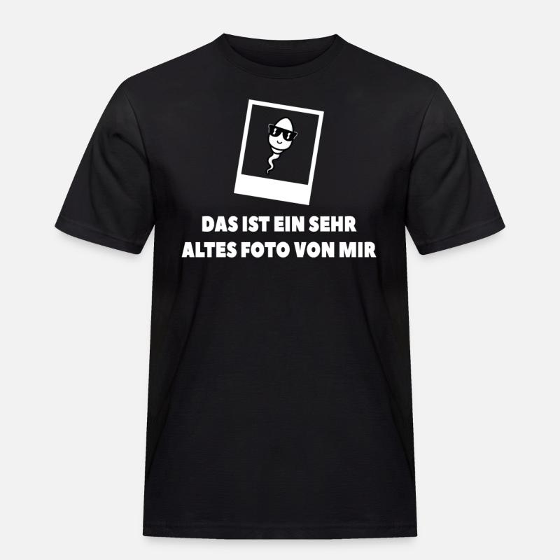 Alter Schnappschuss - Männer Workwear T-Shirt - Schwarz