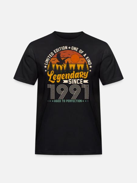Timeless Elegance 1991 - Men's Workwear T-Shirt - black