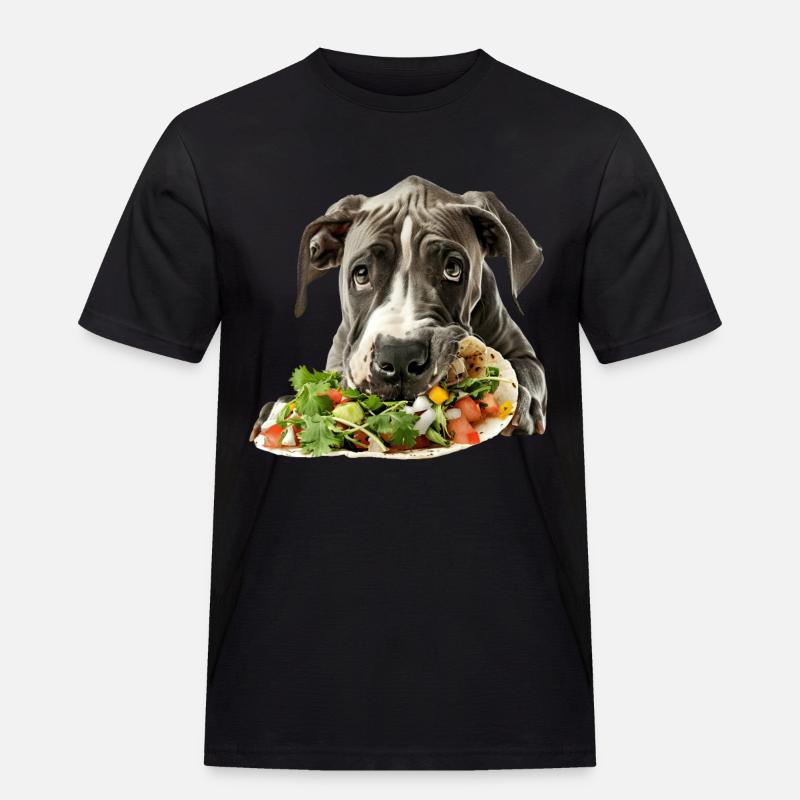 Great Dane - Männer Workwear T-Shirt - Schwarz