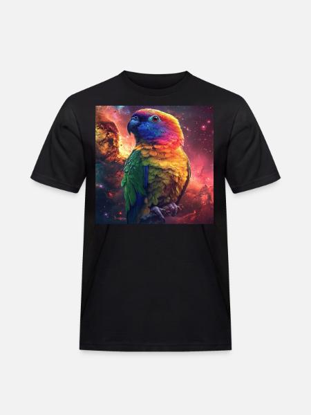 Sittiche - Männer Workwear T-Shirt - Schwarz