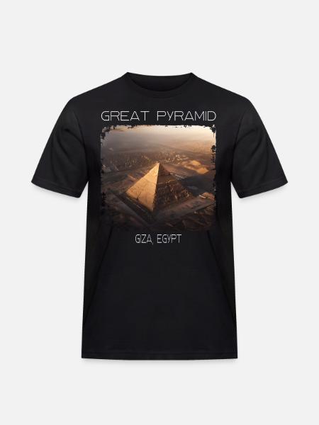 Große Pyramide - Männer Workwear T-Shirt - Schwarz