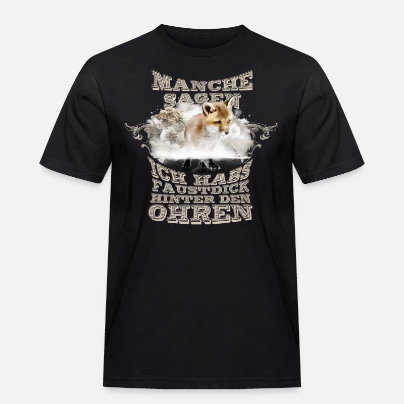 fuchs faustdick bengel - Männer Workwear T-Shirt - Schwarz