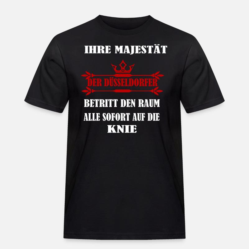 Düsseldorfer - Männer Workwear T-Shirt - Schwarz