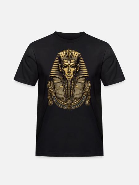 Farao Egypten dødsmaske gave - Herre Workwear T-Shirt - sort