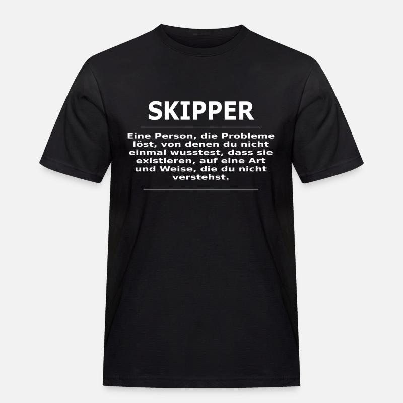 SKIPPER - Männer Workwear T-Shirt - Schwarz