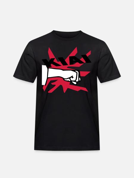 karaté kiai - T-shirt Workwear homme - noir