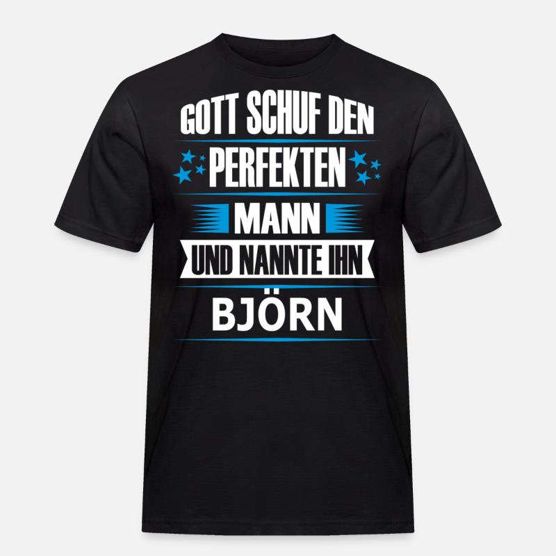 BJÖRN - Männer Workwear T-Shirt - Schwarz