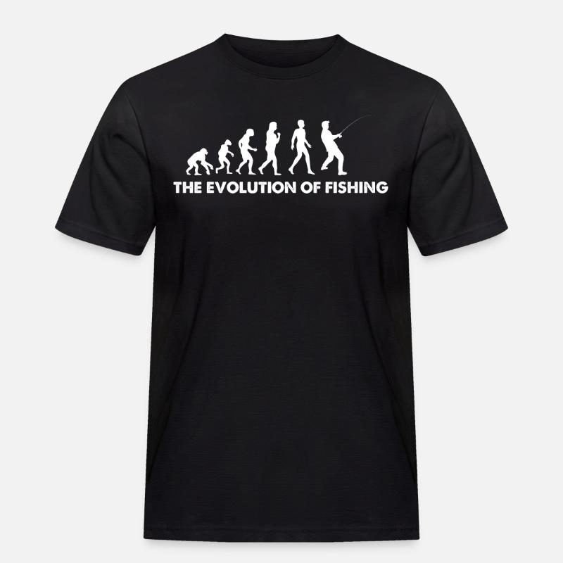 L’évolution de la pêche - T-shirt Workwear homme - noir