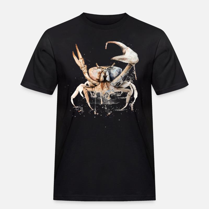 Sternzeichen Krebs - Männer Workwear T-Shirt - Schwarz