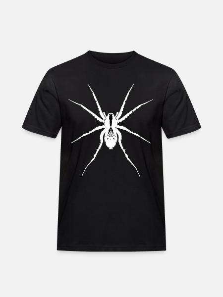 White wolf spider - Men's Workwear T-Shirt - black