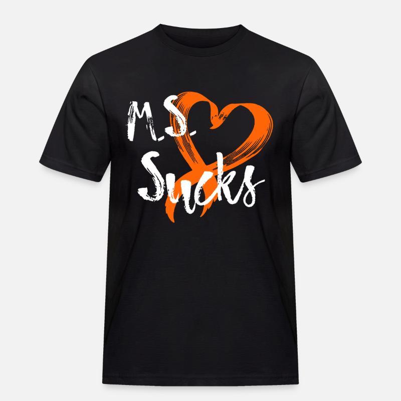 Multiple Sclerosis Awareness - Men's Workwear T-Shirt - black