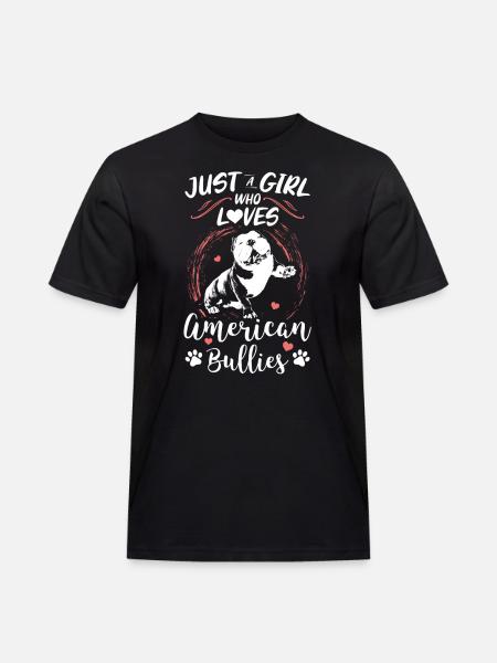 American Bully Geschenk Hundebesitzer - Männer Workwear T-Shirt - Schwarz
