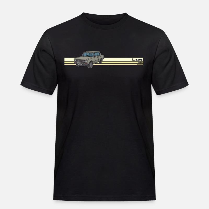 lada - Männer Workwear T-Shirt - Schwarz