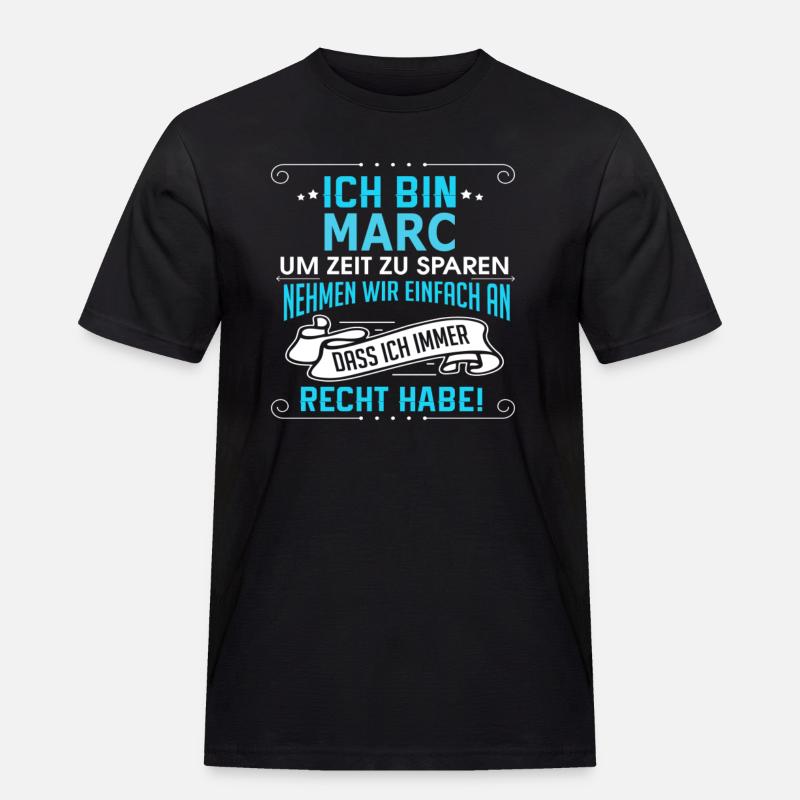 MARC - Männer Workwear T-Shirt - Schwarz
