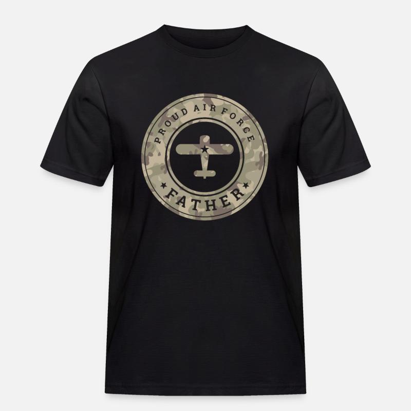 Luftwaffe Airforce - Männer Workwear T-Shirt - Schwarz
